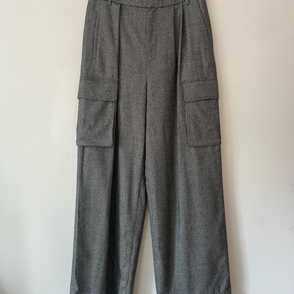 Tibi Stella Houndstooth Pants Wool